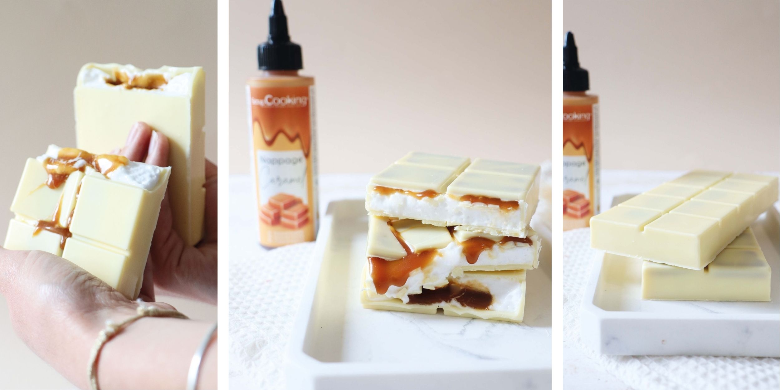 Recette tablette guimauve caramel rendu - ScrapCooking